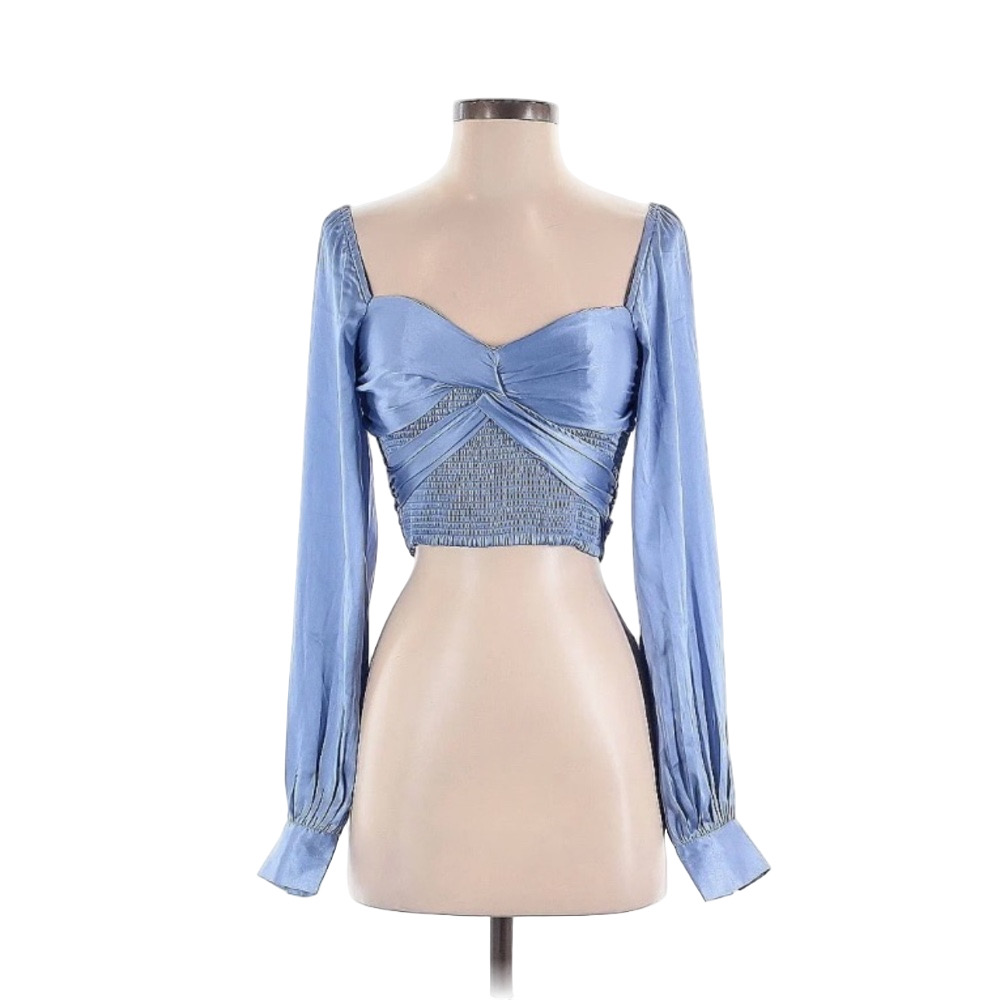 Elegant Blue Women's Top
